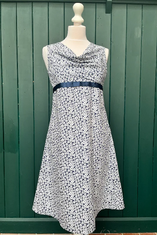 Re-Wear Homemade Navy & White Dress