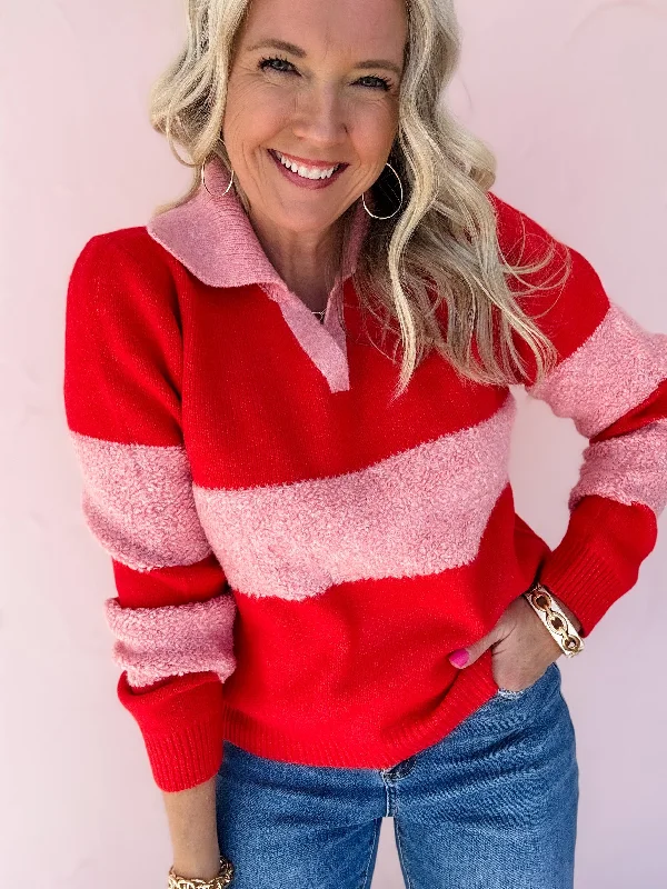 Sweet Embrace Sweater Graphic Sweater Embroidered Appliqued