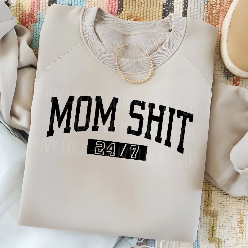 Mom Life Unplugged 24/7 Tee or Sweater Terry Blend Velvet Blend Canvas Blend