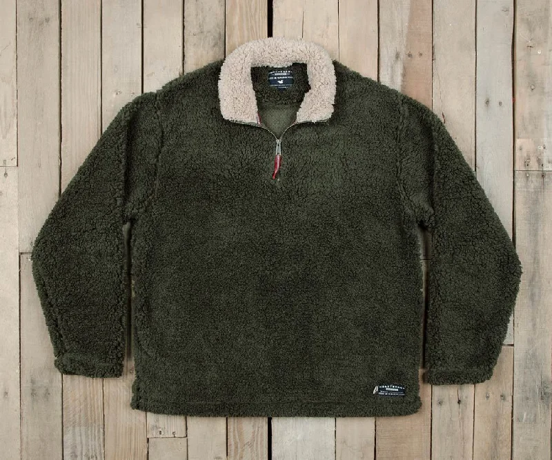 Appalachian Pile Sherpa Pullover Scalloped Neck Pullover