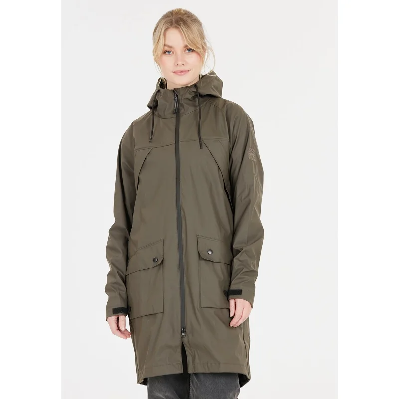 Slowdive PU W Jacket Toggled Jacket Drawstring Jacket Belted Jacket