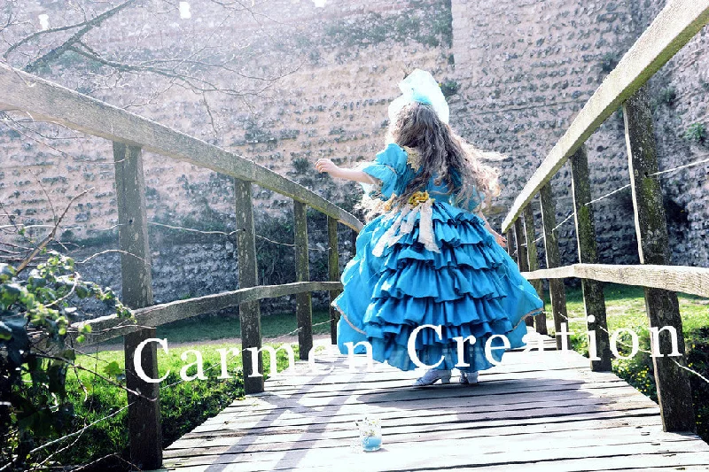 Royal Blue Marie Antoinette Renaissance Dress