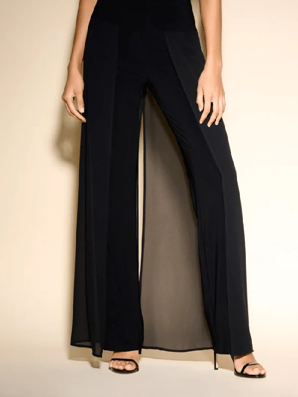 Joseph Ribkoff Chiffon Overlay Straight Leg Trousers 233773 Col 11 Trousers chic elegant