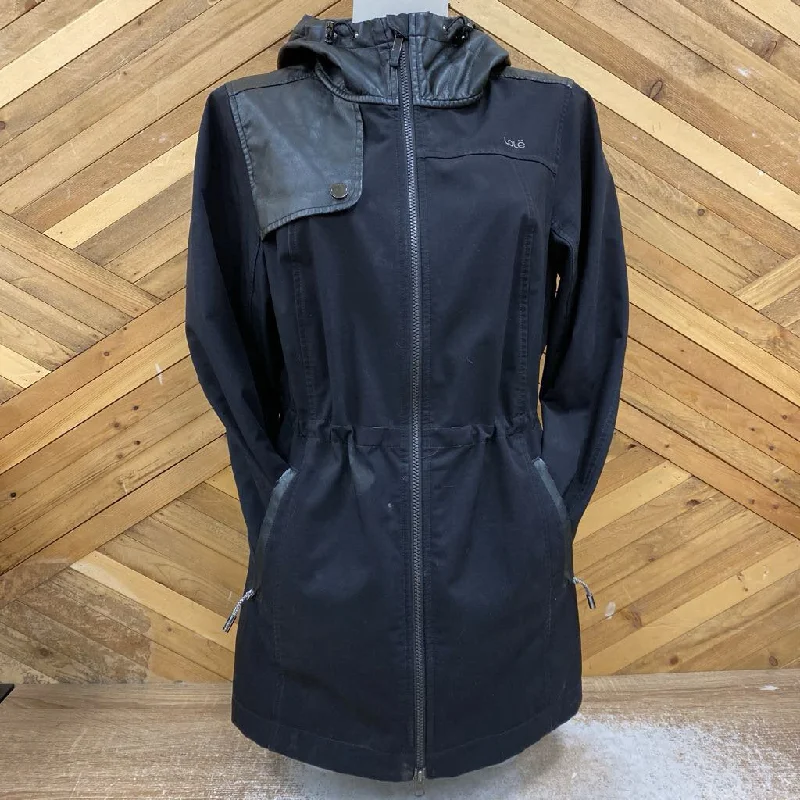Lole - Women's Hooded Jacket - MSRP $149: Black -women-LG Fleece Jacket Down Jacket Parka