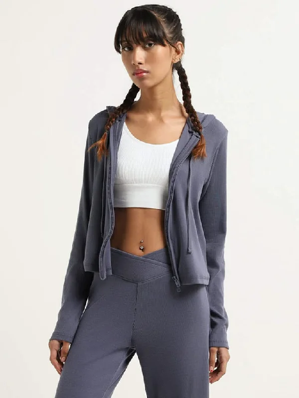 Superstar Blue Hoodie Jacket Wool Jacket Cashmere Jacket Tweed Jacket