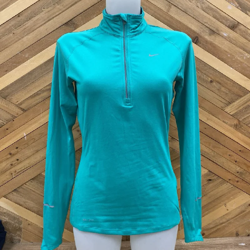 Nike - Women's Dri-Fit Pullover -: Blue Green-women-SM Seamless Knit Pullover