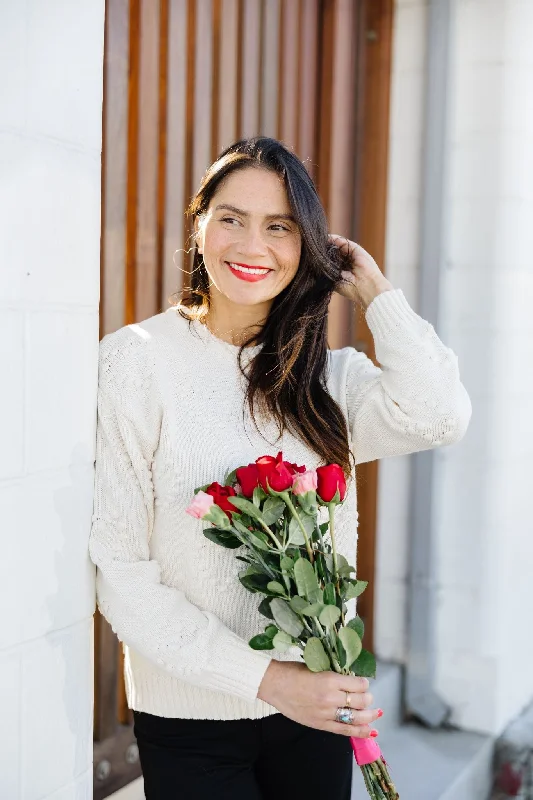 Sweet Thing Sweater - Sandstone Fitted Loose Oversized