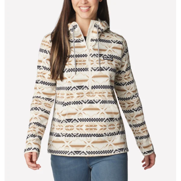 Columbia W Sweater Weather Hooded Pullover Sheath Sleeve Elegant