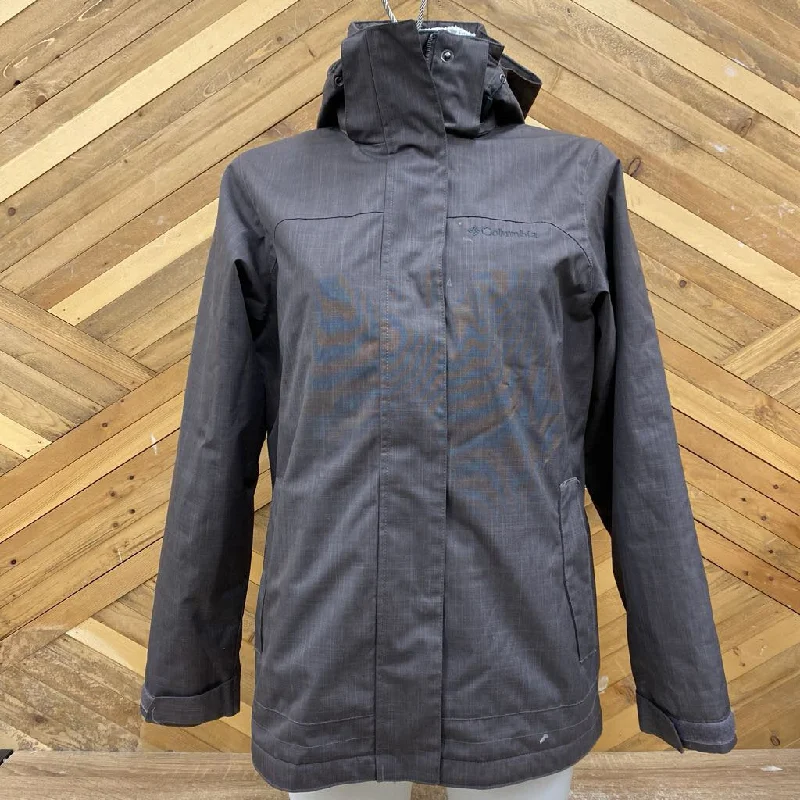 Columbia - Women's 3-in-1 Winter Jacket - MSRP comp $240: Brown/White-women-XS Nylon Fabric Polyester Fabric Spandex Fabric
