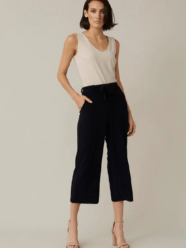 Joseph Ribkoff T Black Belted Culotte Trousers 221278 11 Trousers Capri Summer