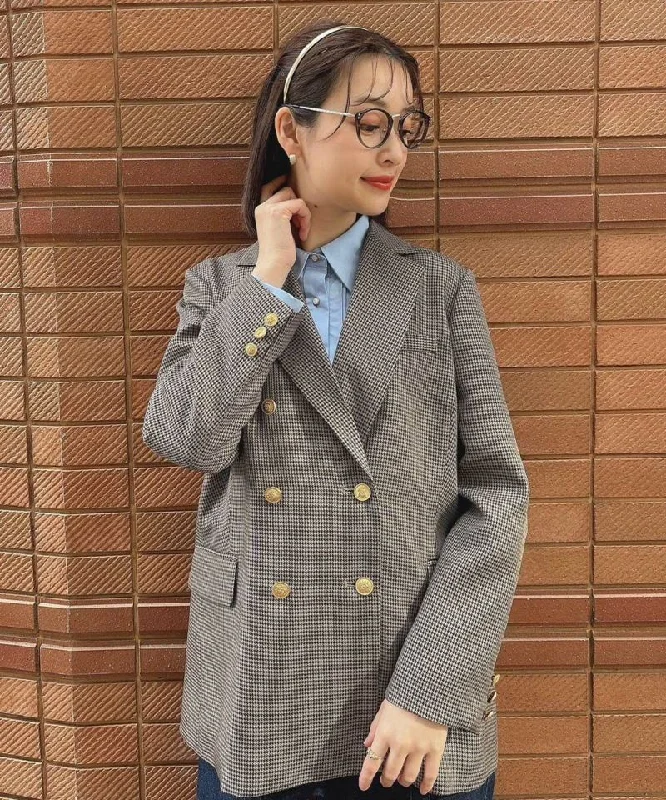 Classic Tailored Jacket / an another angelus [51BD01j001]. Herringbone Jacket Checkered Jacket Solid Jacket