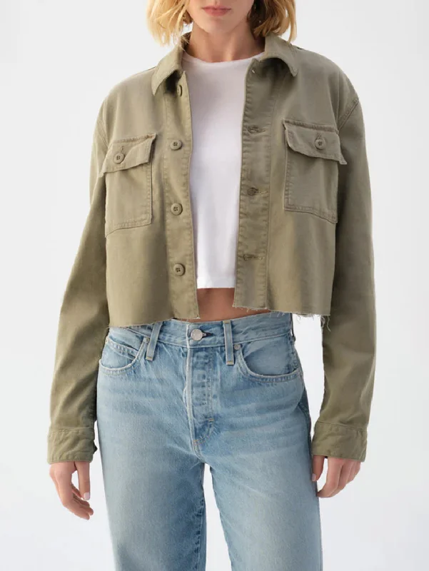 Carly Jacket - Surplus Wool Fabric Cashmere Fabric Tweed Fabric