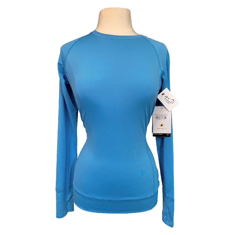 BloqUV Pullover Sun Shirt  in Ocean Blue - Women's Small Square Neck Pullover