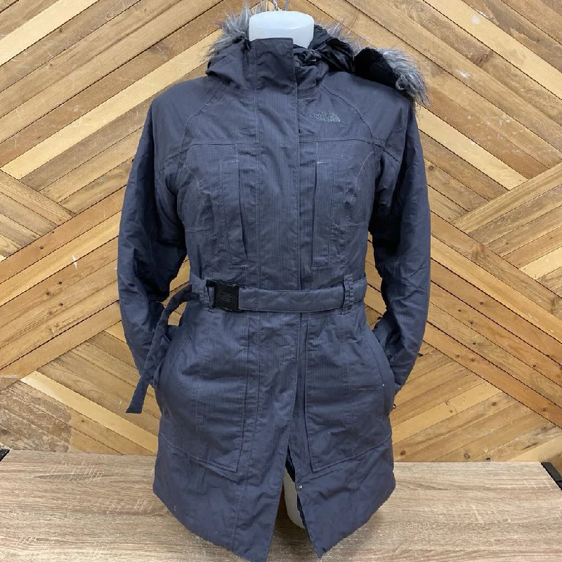 The North Face - Women's Long Down Jacket - MSRP comp $400: Grey-women-XS Nylon Jacket Polyester Jacket Spandex Jacket
