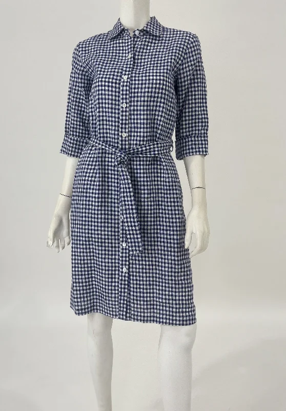 Navy Gingham