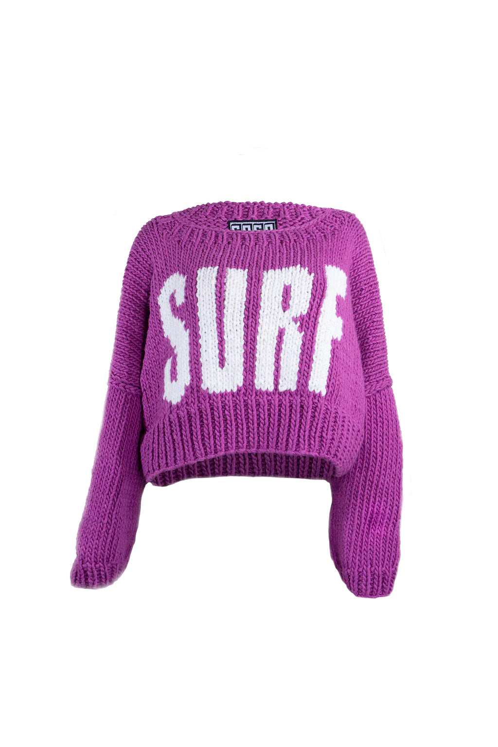 Chunky Cotton Surf Pullover Flutter Sleeve Feminine