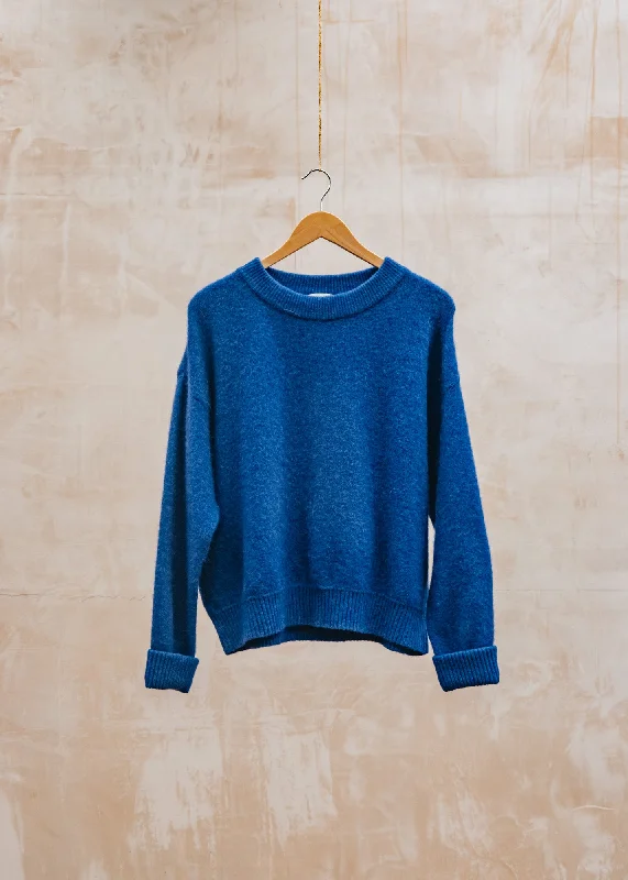 Vitow Pullover in Bleu Royal Fleece Warm Pullover