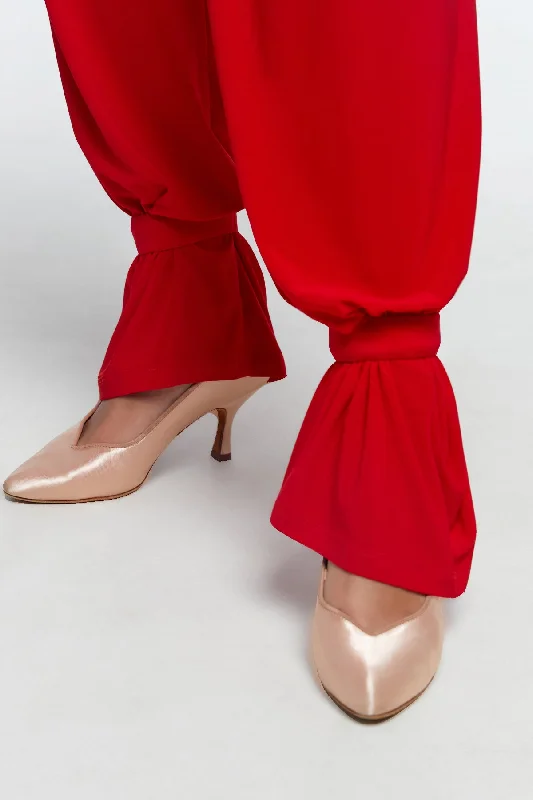 Red ankle straps for trousers Trousers Winter Warm
