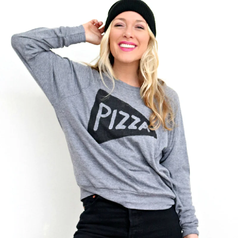 Pizza Slice Womens Pullover T-shirt High Neck Pullover