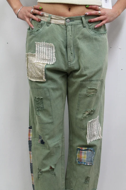 Patchwork Military Trousers Trousers Favorite Customer