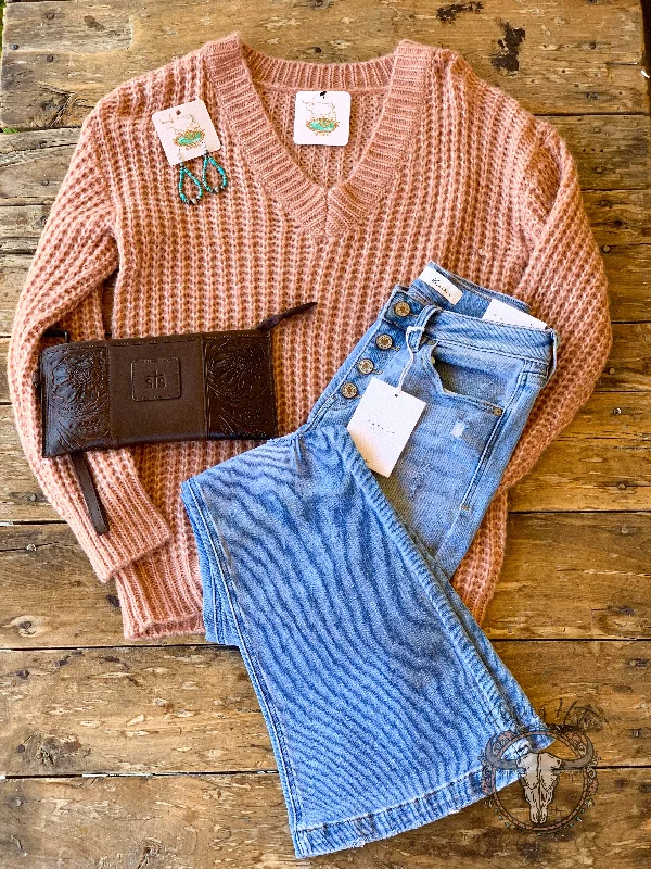 Rose Knit Sweater Lightweight Heavyweight Midweight