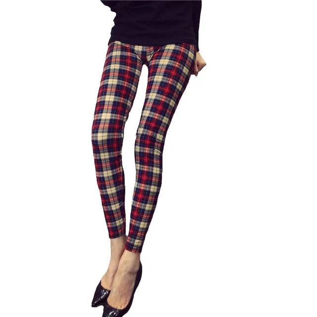 K092 Khaki plaid
