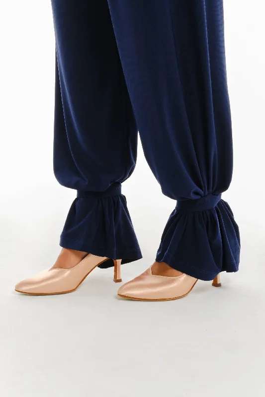 Navy ankle straps for trousers Trousers Formal Black