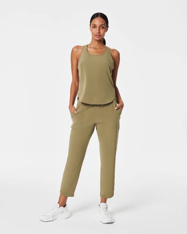 Out Of Office Trouser Tuscan Olive - SPANX Trousers Bridal Satin