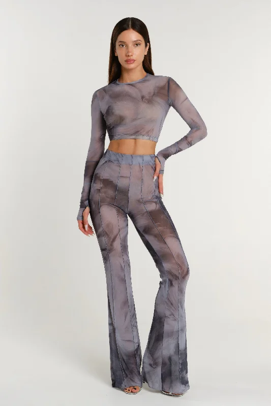 Trousers «Gaia» Grey Trousers Ceremony Elegant