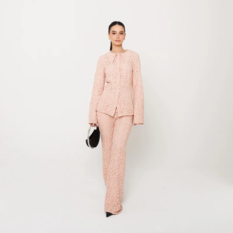 Women’s Lace Trousers Trousers Wedding White