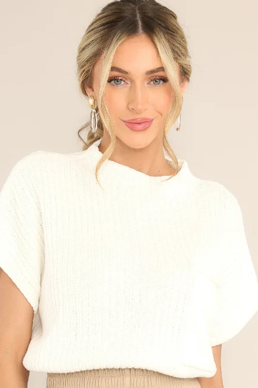 Granting Grace Ivory Pullover Sweater Top Oversized Cozy Pullover
