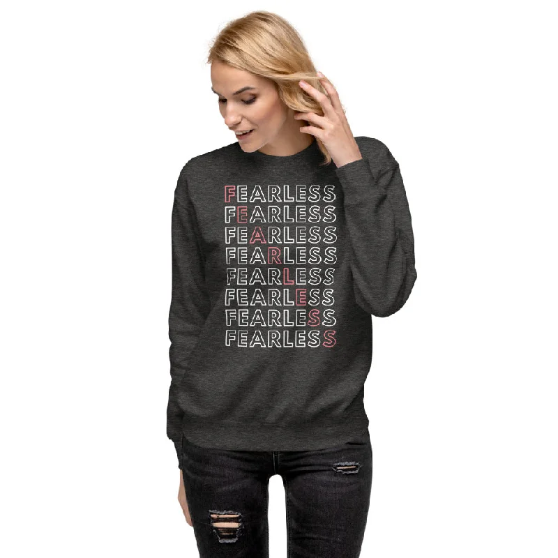 Fearless - Women's fleece pullover Puff Sleeve Stylish