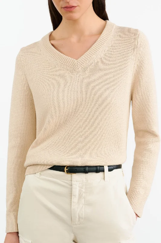 Nili Lotan - Priya Sweater in Ecru Faux Fur Fabric Real Fur Fabric Shearling Fabric