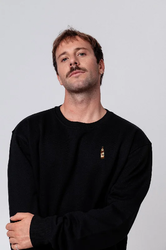 Bazi® | Bestickter Bio-Baumwoll Unisex Pullover Jewel Neck Pullover