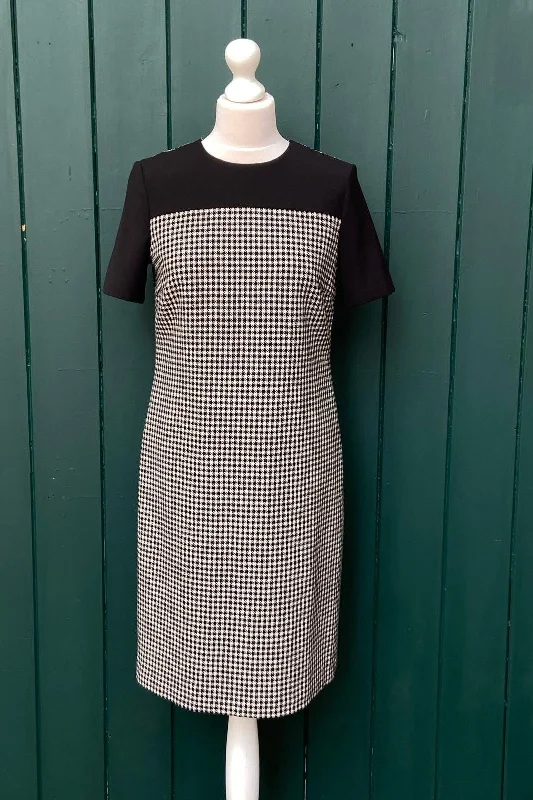 Re-Wear Hobbs Dogtooth Checked Dress