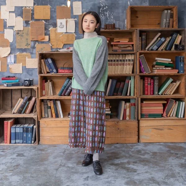 Pullover Mixed colors Turtleneck Warm Pullover