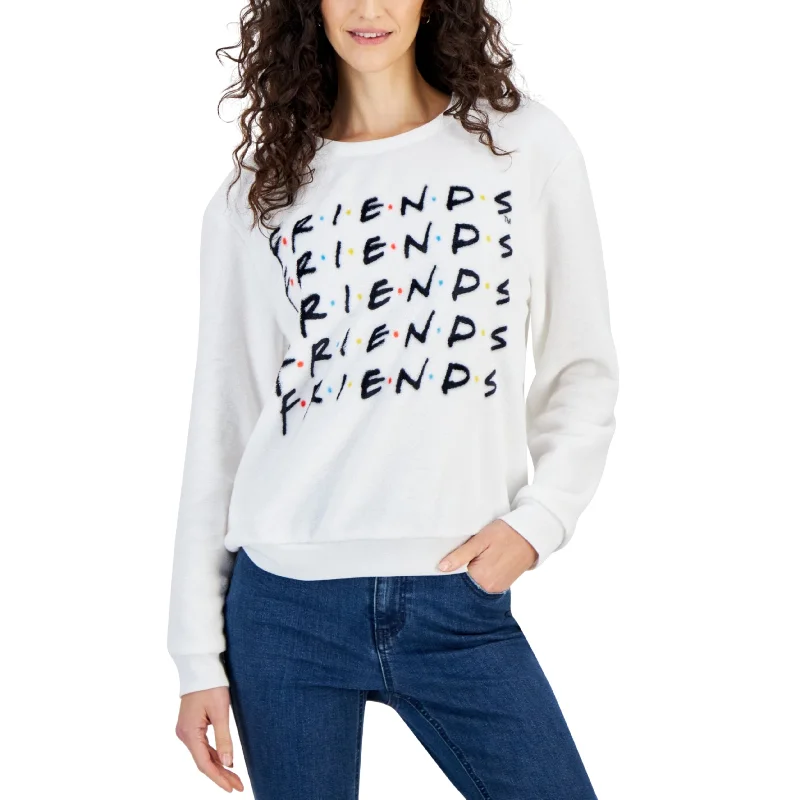 LOVE TRIBE - Friends Graphic Long-Sleeve Cozy Pullover Short Sleeve Top