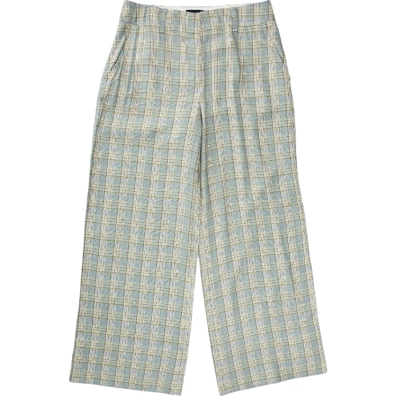 ME & EM Green/Multi Check Trousers Trousers sophisticated sleek