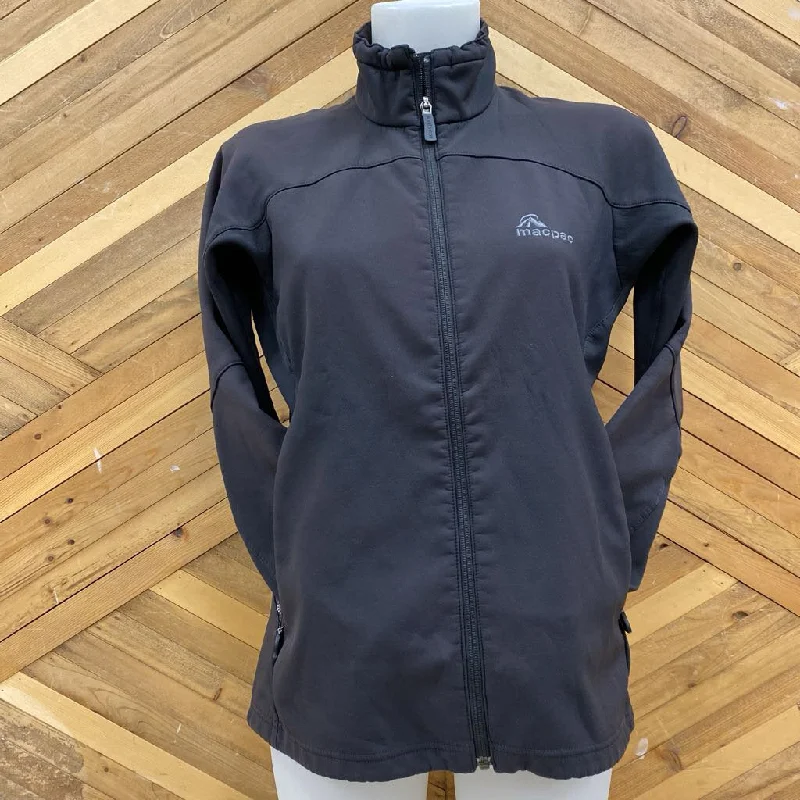 MacPac - Women's Softshell Jacket - MSRP $235: Black-women-SM Plaid Jacket Tartan Jacket Houndstooth Jacket