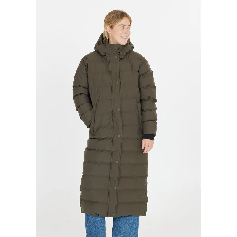 Joana W Long Puffer Jacket Nylon Jacket Polyester Jacket Spandex Jacket