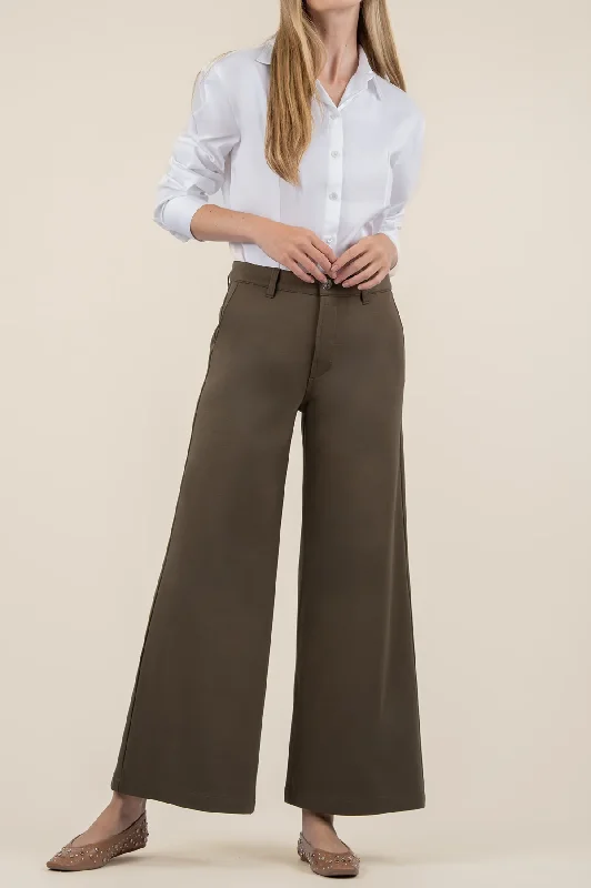 Meg High Rise Pants W Trouser [OLIVE] Trousers trendy modern