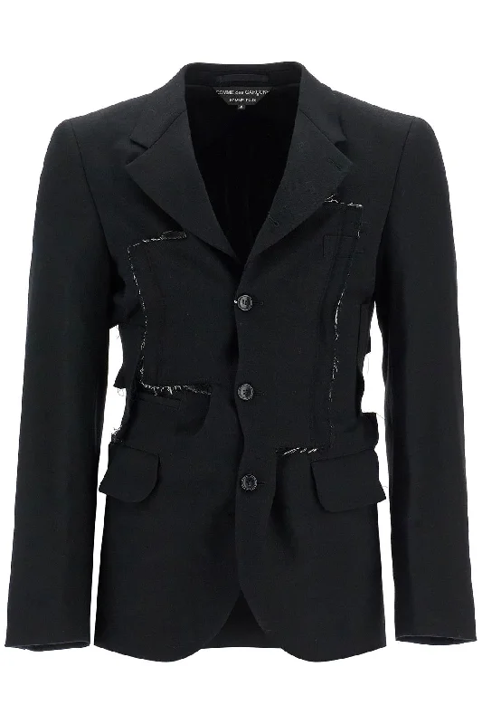Reconstructed Effect Jacket Print Jacket Jacquard Jacket Patchwork Jacket