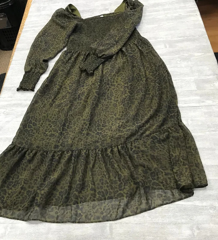 Dress Casual Maxi By Nine West In Animal Print, Size: M