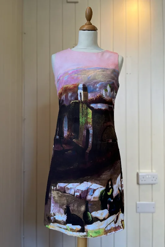 Re-Wear Superstition Multicolour Watercolour Painting Dress