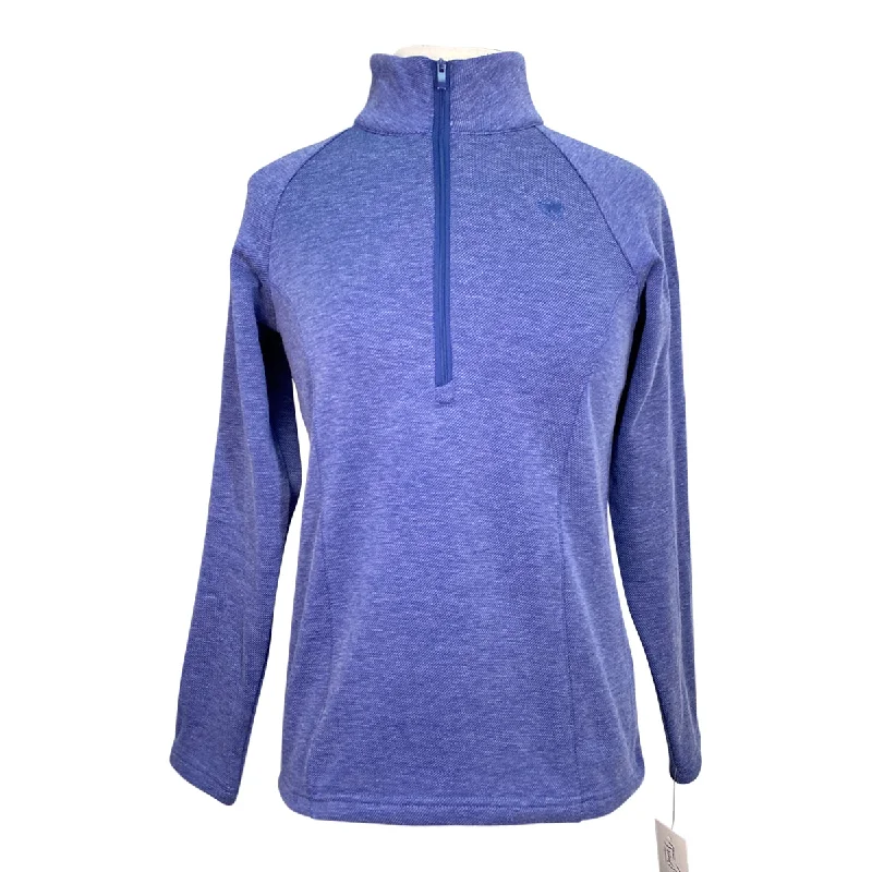 Smartpak Piper 1/2 Zip Pullover in Indigo - Women's Small Crew Neck Wool
