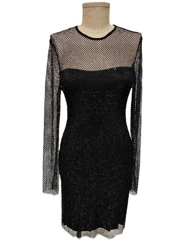 D2743 - Rhinestone Net Dress