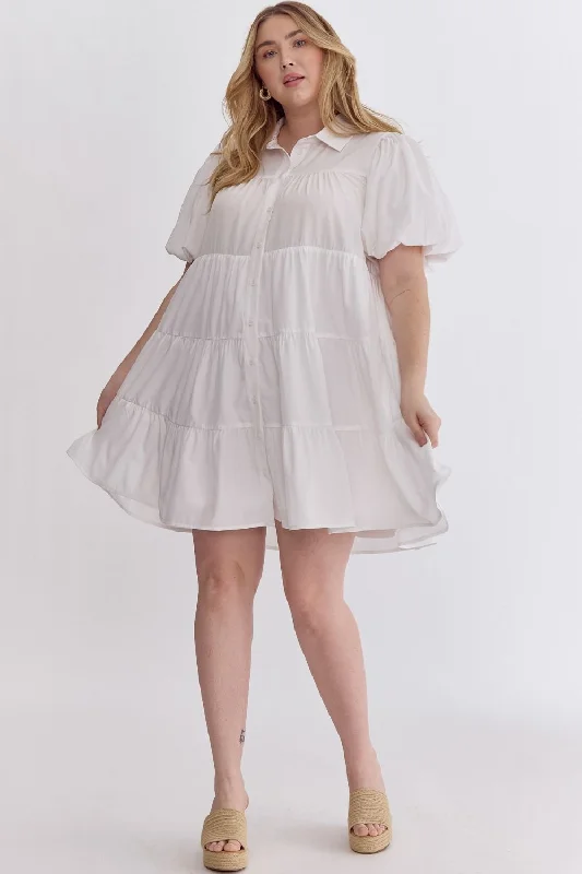 mini puff sleeve dress