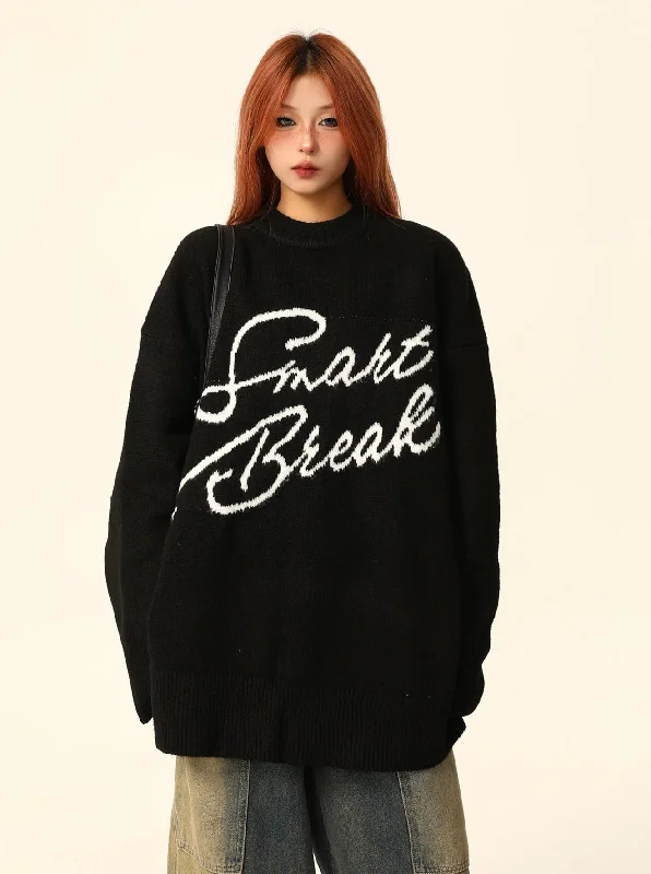 Smart Break Knit Sweater Thin Thick Dense