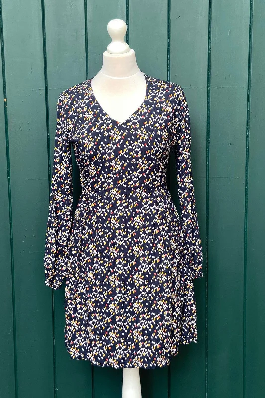 Re-Wear Tranquillo Multi Navy Geometric Shapes Dress
