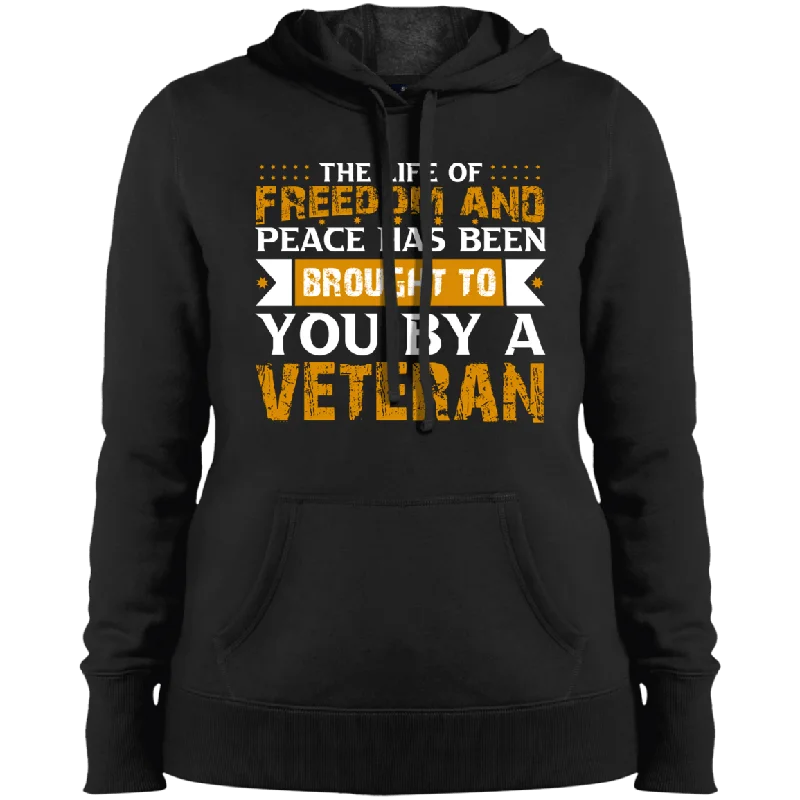 Freedom & Peace Ladies' Pullover Hooded Sweatshirt Alpaca Blend Soft